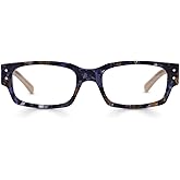 eyebobs - Peckerhead | Premium Reading Glasses for Men and Women | Square Frame for Average Faces | Available in 0.0x - 4.0x