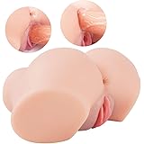 Masturbator Sex Doll with Big Ass Tight Canals for Men Masturbation Vagina Anal Sex, PALOQUETH 3D Realistic Masturbator with 