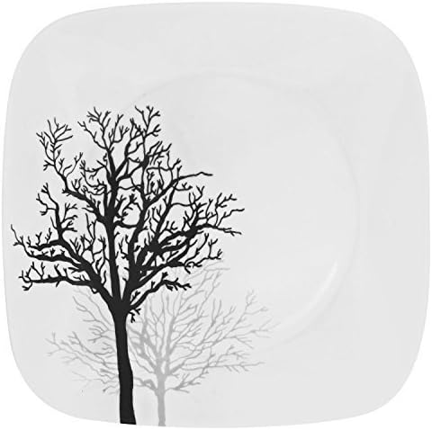 Corelle Coordinates Square Timber Shadows 10.25 Dinner Plates (Set of 4) by Corelle Coordinates