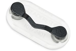 Readerest Magnetic Glasses Holder Clip, Eyewear Accessory for Readers, Sunglasses, Glasses Holders for Men, ID Badge Clip, USA Made (Black)