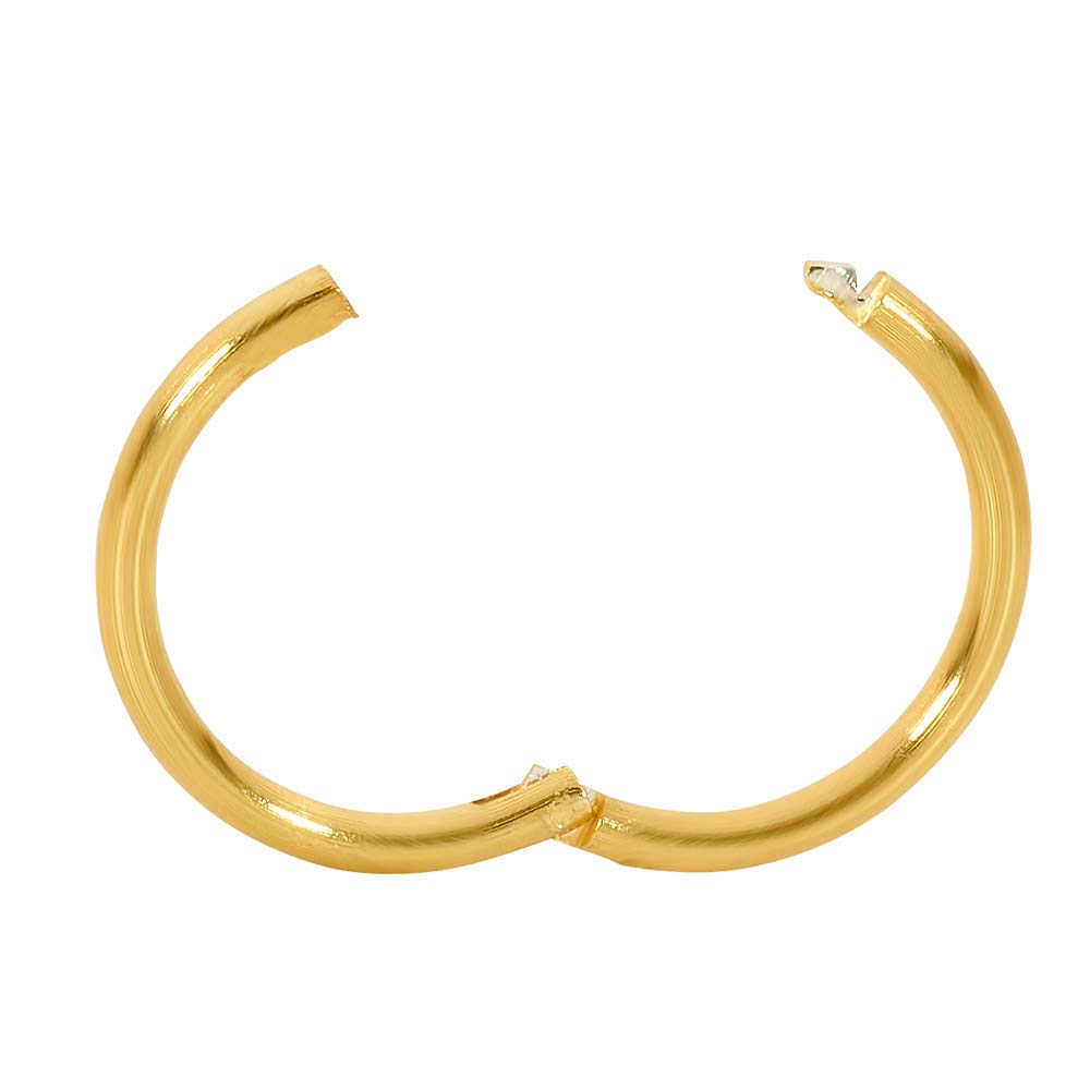 365 Sleepers 1 Pair 22ct Gold Plated Solid Sterling Silver 8mm 18G