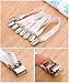 Leyaron Adjustable Heavy Duty Bed Sheet Cover Grippers Suspenders Holder Band Straps Clips Fasteners, Set of 8, White