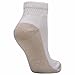 Aetrex Copper Sole Socks Non-Binding - White - Extra Cushioning - Ankle