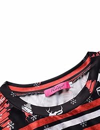 Ruiyige - Vestido largo de Navidad para mujer, diseño de Navidad