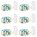 Pack of 6 LED Moon Lights 20 Micro Starry LEDs on Copper Extra Thin Silver Wire, 2 x CR2032 Batteries Required and Included, 7 Feet for DIY Wedding Centerpiece or Table Decorations(Multi)