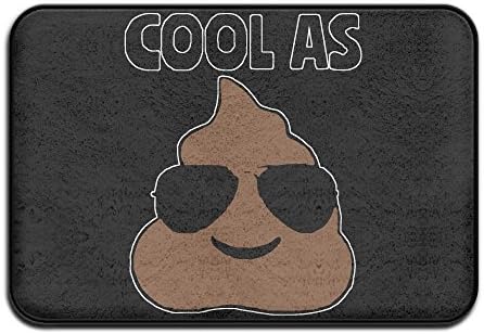 Cool As Poop Gift Non Slip Doormat Entrance Mat Floor Mat Rug Dirt Trapper Mats 15.7"x23.6"