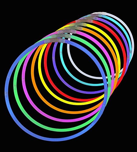 5 Lumistick+Necklaces+Connectors+Non+toxic+Glowstick