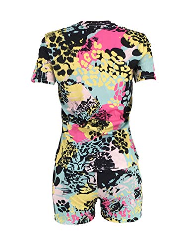 image for KIRJAUDU Women Cute Animal Printed Short Sleeve Tee Matching Bodycon S