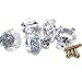 10pcs 30mm Clear Crystal Glass Knob, Marrywindix Drawer Cabinet Pull Handle Knob for Home Kitchen Drawer