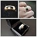 QUEENWISH 6/8mm Matching Tungsten Carbide Wedding Band Gold Silver Dome Gunmetal Bridal Ring Women Men Jewelry Size 5-14