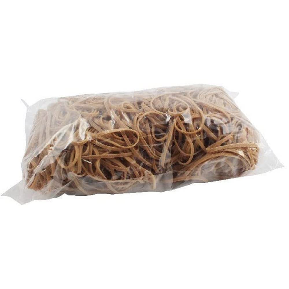 Whitebox 454G Size 33 Rubber Bands, Brown