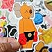 JJLIN 65Pcs Fashion Brand KAWS Stickers Waterproof Vinyl Stickers for Water Bottle Luggage Bike Car Decals (KAWS)