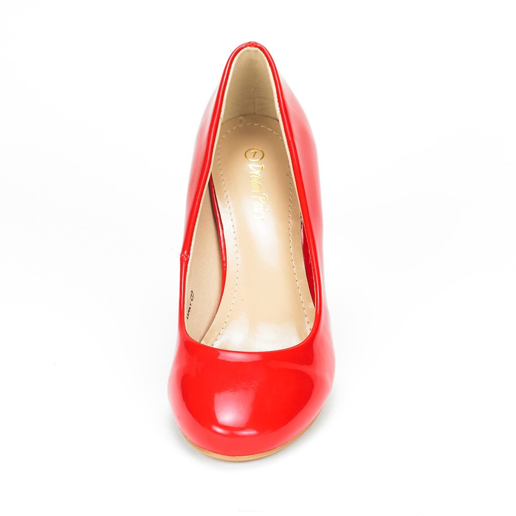 DREAM PAIRS Women's Luvly Bridal Wedding Party Low Heel Pump Shoes - Image 4