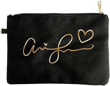 Ariana Grande Signature Gold Logo Womens Clutch Purse