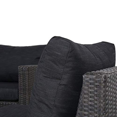 OUTLIV. Spain Gartenlounge 6tlg. aus Aluminium/Geflecht/Olefin Loungeset in Grau/Anthrazit Outdoor Sitzgruppe Set – Bild 6