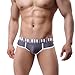 Men's Underwear,Neartime Thin Boxers Light Men Shorts Briefs Musical Note Type (L, Gray)