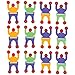 Kicko Wall Climber Crawler Sticky Men - 2.75 Inches - Pack of 12 - Sticky Climbers Assorted Colors - for Kids - Great Party Favors, Bag Stuffers, Fun, Toy, Gift, Prize, Pinata Fillers