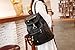 Coofit Women's PU Leather Backpack Drawstring Shoulder Bag Daypack for Girls