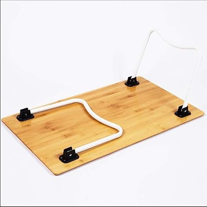 Mqing Lit Pliant De Support De Table D Ordinateur Portable Plan De Travail En Bois De Bureau Support De Peinture Plateau D Ordinateur Table Pliable Amazon Fr Cuisine Maison