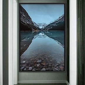 signwin Framed Canvas Wall Art Mountain Lake View...