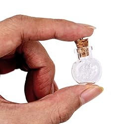 MIGK 24pcs Small Mini Glass Jars Bottles with Cork
