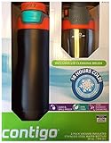 Contigo 2 Pack Vacuum-Insulated Stainless Steel Water Bottles (Gunmetal/Silver)