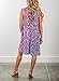 ZESICA Women's Summer Sleeveless Damask Print Pocket Loose T-shirt Dress