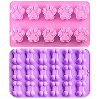 Food Grade Silicone Mold, IHUIXINHE Non-Stick Ice Cube Mold, Jelly, Biscuits, Chocolate, Candy, Cupcake Baking Mould, Muffin pan