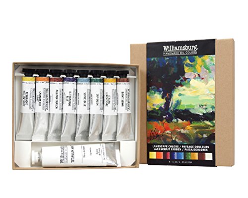 Williamsburg oil landscape colors set
