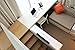 Clairevoire Premium 88-Key Keyboard Cover for Digital Piano Yamaha P115 | [52.36 X 11.8 inches & below] | Anti-Dust/Scratch | Book-stand opening | Easy side-foldover (pearl white)