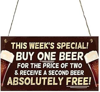 RedSuns - Placa de madera para colgar en la pared, diseño de letrero de