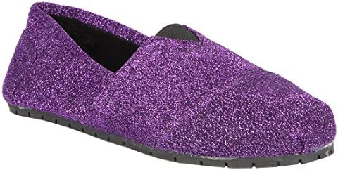 Hounds Women's Fleece Lined Loafers Flats Slip On Shoes Purple Size 9-10