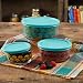 The Pioneer Woman Flea Market 6 Piece Glass Storage Bowls with Lids