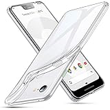 ESR Essential Zero Case Compatible for Google Pixel 3 XL, Slim Clear Soft TPU Cover, Clear
