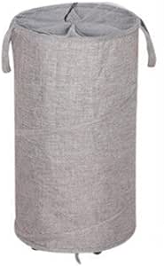 Yushen Cesta de lavandería Plegable con Asas de Rueda y Tapa de Malla