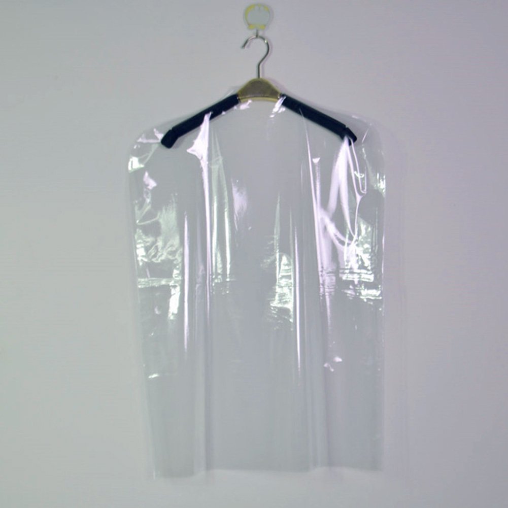 10pcs/Lot Plastic Transparent Dust Cover Garment of Clothes Hanging