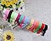100 PCS Multi Colors Ribbon Hair Ties Ponytail Holder Hair Bands Elastic Hair Accessories for Toddler Girl, Assorted Colors by FIXBODY