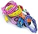 Josi Minea 6 Pcs Fabric Braided Nylon Premium Ruggedized Micro USB Rainbow Cables 10 Feet / 3 Meter Charger Sync Data Rapid Charging Cable USB Cord Wire for Samsung Galaxy S6 / S5 / S4 / S3 / S2, Samsung Galaxy Note / Note 2 / 3 / 4, Galaxy Tab, Google Nexus 7 / 10, Nokia Lumia, Most Android Tablets / Android Phones / Windows Phones - 10Ft/3M (6 Pack)