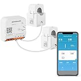 Smart Home Energy Monitor with 2 x 120A CTs, Live Electricity Usage Tracking, Bi-Directional Power Tracking, Supports Single-Phase 3-Wire System, 2.4GHz Wi-Fi (WiFi Version)