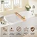 ToiletTree Products Adjustable 100% Natural Bamboo Wooden Bathtub Caddy with Extending Sides