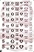 Florida State Seminoles Nail Decals (Set of 64) (Clear Water-slide)