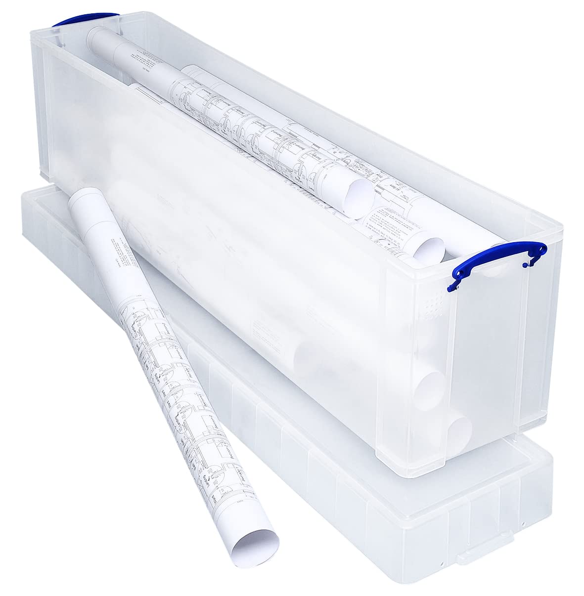 Really Useful Box Plastic Storage 77 Litre Clear