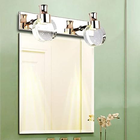 Bano Espejo Lamparas Bano Moderno Simple Led Cristal Impermeable