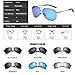 Polarized Aviator Sunglasses for Men - FEIDU Driving Sunglasses Unisex FD9002 (blue-9002, 2.28)