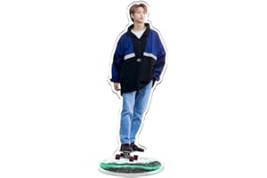 QLCBELOVE Kpop Stray Kids Acrylic Double-Side Photo Desk Stand for Stay Fans Desk Decoration Party Decoration (Felix)