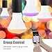 LOHAS Smart Bulb, WIFI Light Bulb LED, BR20 Smart LED Lamp Bulb, Multi Color Dimmable No Hub Required, Smart phone Control, Compatible with Alexa and Google Home, 3 Pack