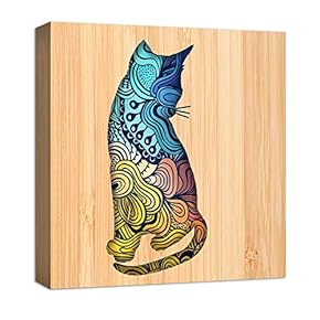 Canvas Wall Art Abstract Beautiful Colorful Animals Painting Artwork for Home Prints Framed - 12x12 inches