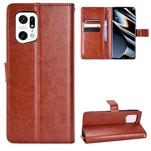 Jiajihua Cover Compatible with Oppo Find X5 Pro [PU