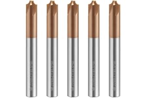 ZZBD-CT Carbide Radius Corner Rounding Inner R End Mills 4 Flute TiSiN Coated,for Milling Alloy Steels,Hardened Steel, Metal 5Pcs R1.5 * 50mm