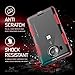 Microsoft 950 XL Case, Ghostek Cloak Series for Nokia Lumia 950 XL Slim Hybrid Impact Armor Cover Carrying Case | HD Screen Protector | Warranty Exchange | Aluminum Bumper | Ultra Fit (Red)
